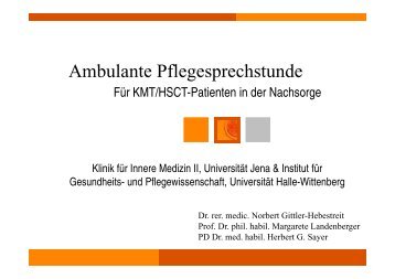 Norbert Gittler-Hebestreit - Ambulante Pflegesprechstunde - VPU
