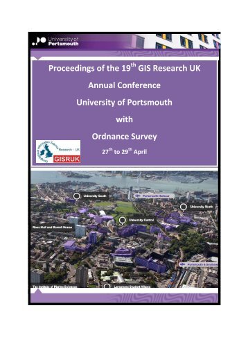 Proceedings of the 19 GIS Research UK Annual Conference ...