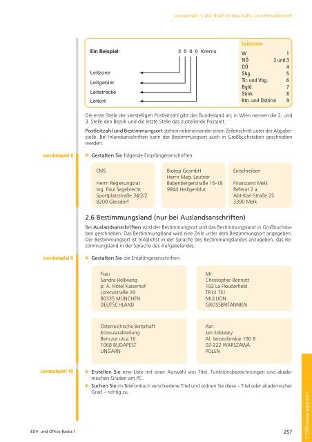 Briefgestaltung - Wissen ist MANZ