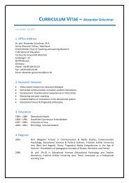 CURRICULUM VITAE – Alexander Gröschner - TUM