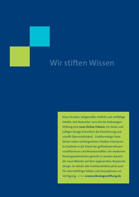 Digitalisierung des Wissens - VolkswagenStiftung