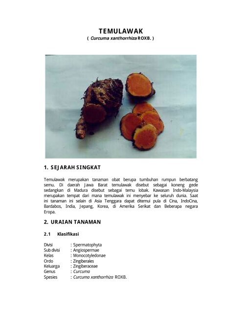 TEMULAWAK - Warintek