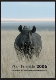 Naturschutzprogramm 2006 - Zoologische Gesellschaft Frankfurt