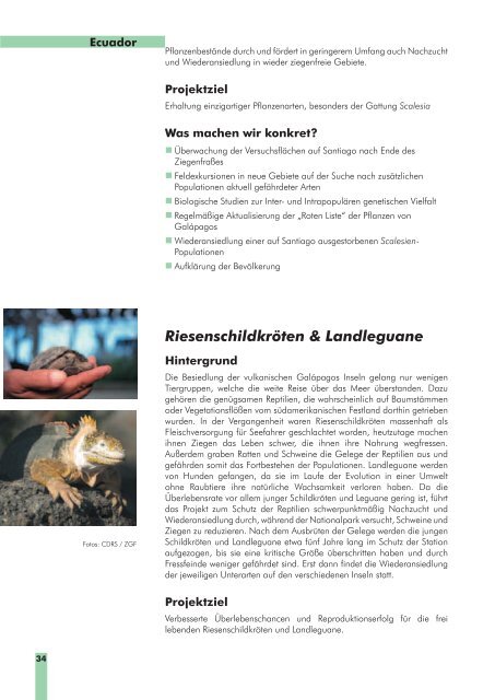 Naturschutzprogramm 2006 - Zoologische Gesellschaft Frankfurt