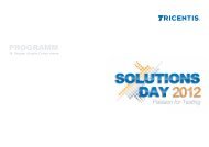 Programm Solutions Day 2012 - TRICENTIS