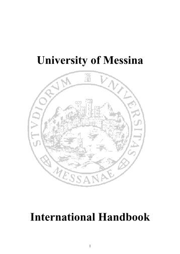 UniMe International Handbook - Università degli Studi di Messina