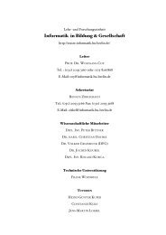 Informatik in Bildung & Gesellschaft - Informatik in Bildung und ...