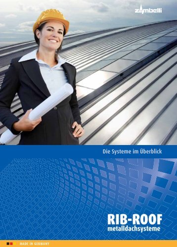 die systeme im überblick rib-roof 465 - Zambelli GmbH & Co. KG