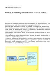 Nicoletta Natalucci (Università di Perugia) - Il nuovo metodo