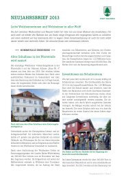 Neujahrsbrief 2013 - Stadt Welzheim