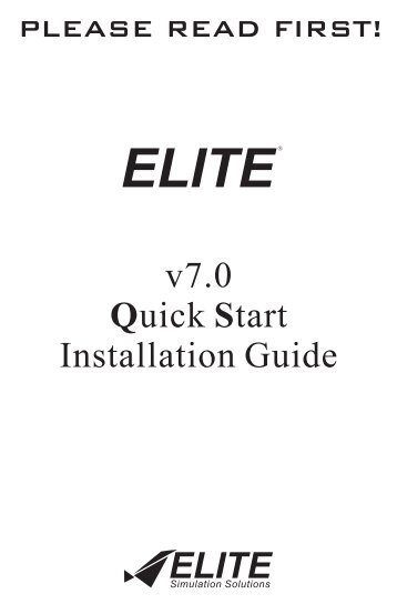 Quick Start - Elite Simulation
