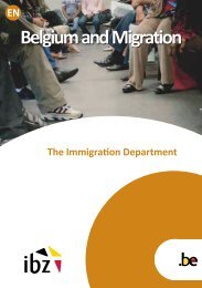 Belgium and Migration - The Immigration Department