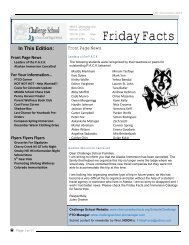 Friday Facts December 7, 2012 - Cherry Creek School District