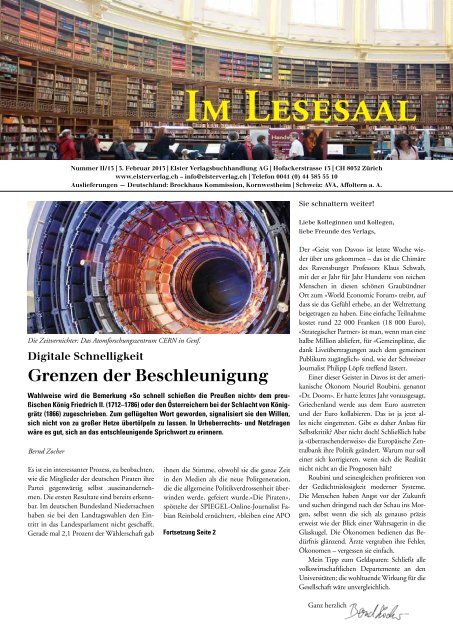 Im Lesesaal 2013-01.pdf - Elster Verlag