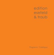 edition esefeld & traub