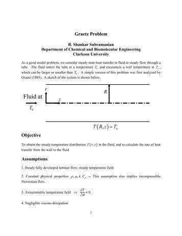 The Graetz Problem - Clarkson University