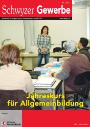 Jahreskurs für Allgemeinbildung - KMU Frauen Schwyz