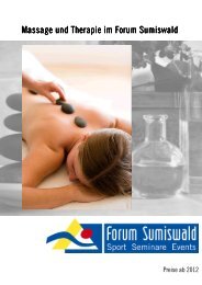 2012 preisliste Massage und Therapie - Forum Sumiswald