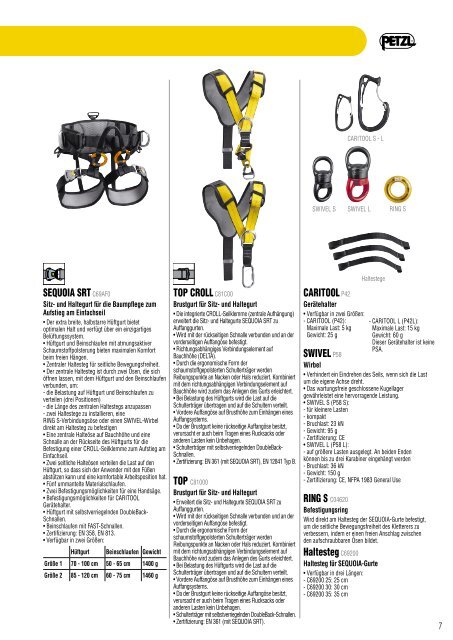 Petzl Baumpflege Broschüre 2011 PDF herunterladen - Krah.com