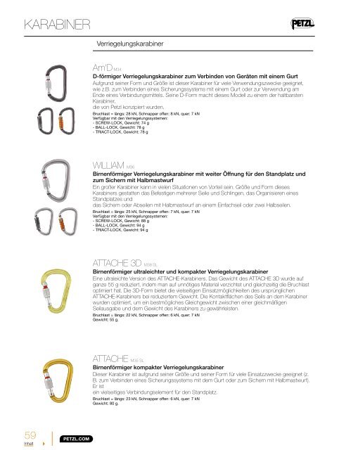 Petzl Sport Katalog 2012 PDF herunterladen  - Krah.com