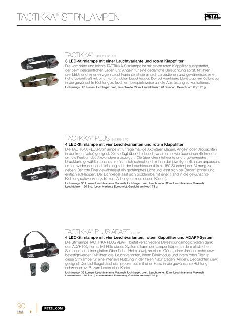 Petzl Sport Katalog 2012 PDF herunterladen  - Krah.com