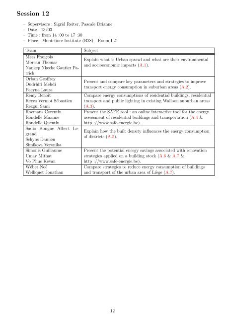 Session 1 - Montefiore