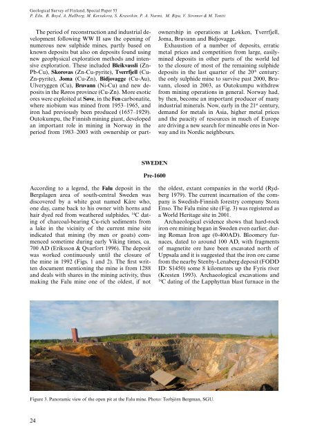 Mining history of fennoscandia - arkisto.gsf.fi