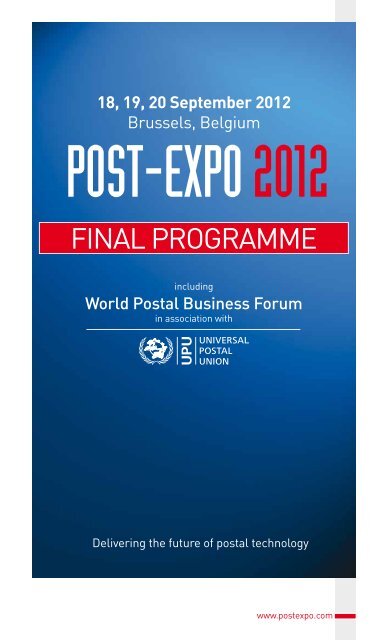 FINAL PROGRAMME - Post-Expo