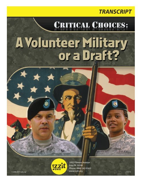 A Volunteer Military or a Draft? - Izzit.org