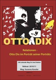 Relationen - Otto Dix im Porträt seiner Porträts - linzstudium