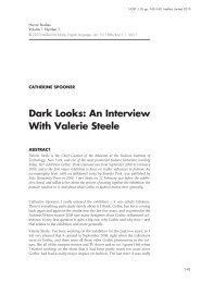 Dark Looks: An Interview With Valerie Steele - Fashion Institute of ...