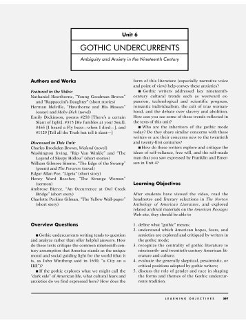 GOTHIC UNDERCURRENTS - Annenberg Media