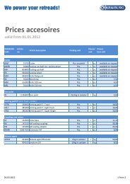 Prices accessories