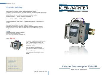 SGG 421B_KL_D - Kleinwächter GmbH