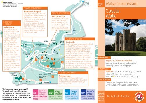 Blaise Estate castle walk leaflet (pdf, 1.2 MB - Bristol City Council