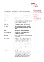 history of Moyland Castle (PDF) - Museum Schloss Moyland