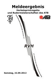 Meldeergebnis: Herbstsprintregatta des RVH 2012 - RuderVerein ...