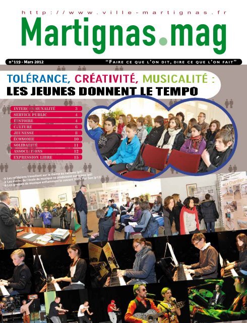 Martignas.Mag mars 2012 - Mairie de Martignas-sur-Jalle