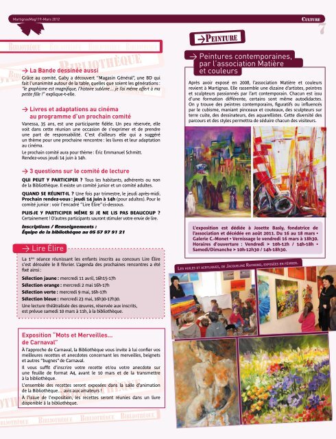 Martignas.Mag mars 2012 - Mairie de Martignas-sur-Jalle