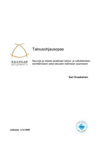 Lataa talousohjausopas - Kalliolan setlementti