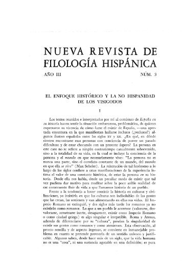 nueva revista de filología hispánica - Aleph Ciencias Sociales