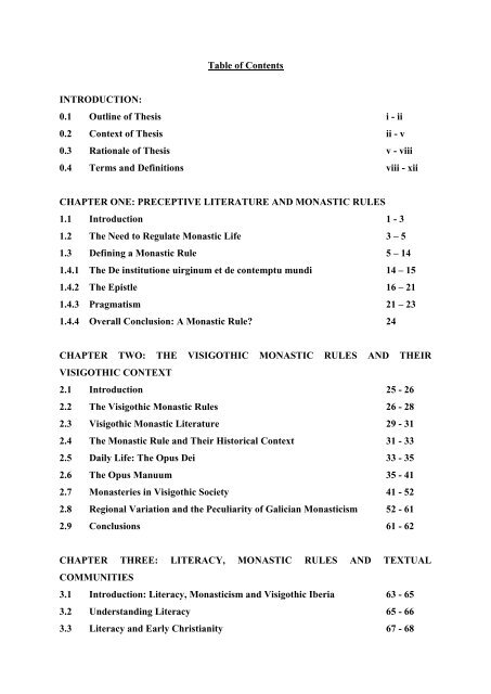 The Monastic Rules of Visigothic Iberia - eTheses Repository ...