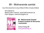 MI - Motiverande samtal - Gothia Förlag