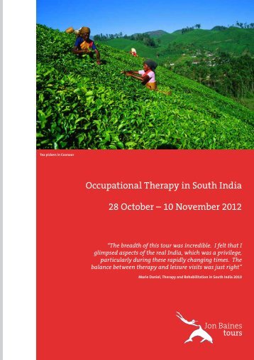 Occupational Therapy in South India 28 October - Jon Baines Tours ...