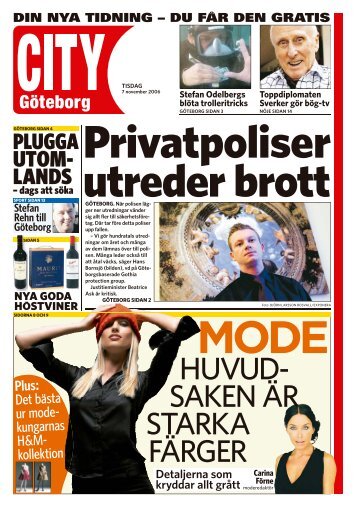City Göteborg - Privatpoliser utreder brott - Gothia Protection Group