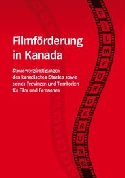 Filmförderung in Kanada - Canada International
