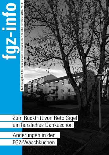 fgz-info - Familienheim-Genossenschaft Zürich