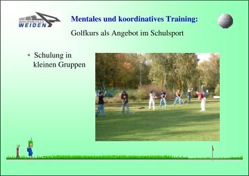 Golf im Schulsport - Europa-Berufsschule Weiden