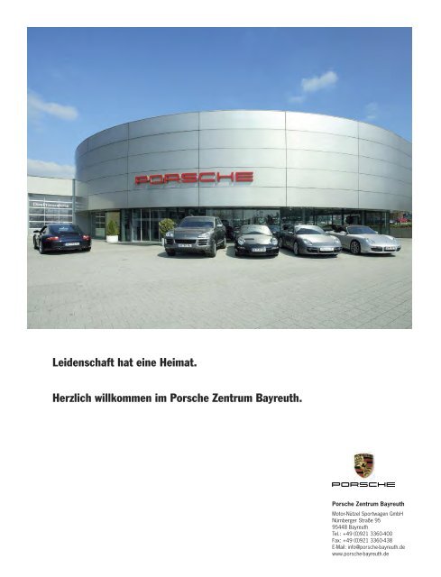 PorscheTimes Vorlagedokument - Porsche Zentrum Bayreuth