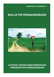 BULLETIN WIJNANDSRADE - Vrienden van Wijnandsrade